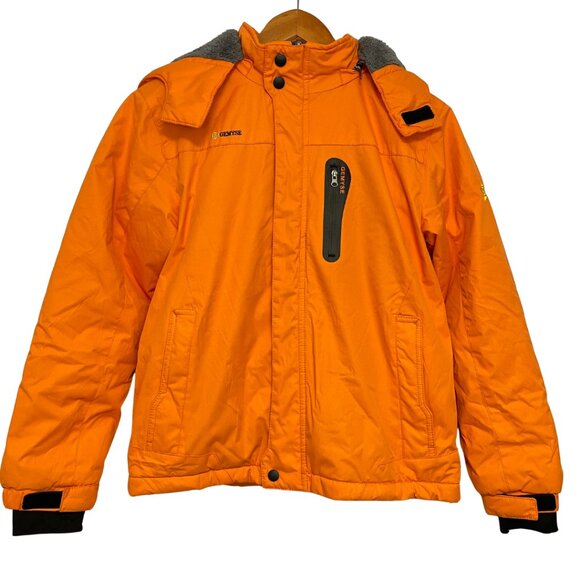 GEMYSE Boys 10/12 Large Ski Snow Jacket Fleece Lined Windproof Winter Hooded - Picture 1 of 16